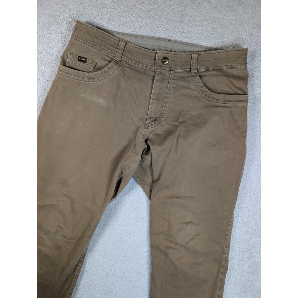 Kuhl Revolt Khaki Tan Stretch Outdoor Hiking Pants Mens 36x30